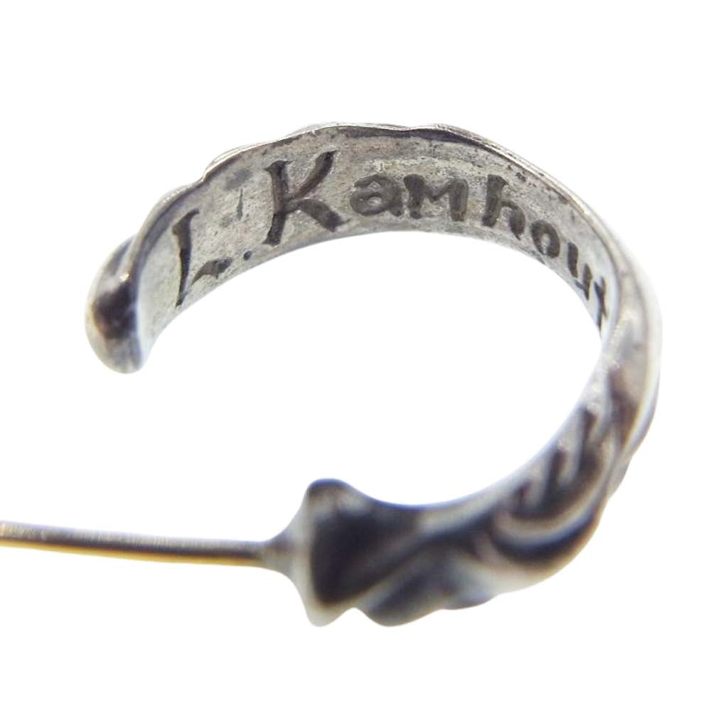 LEONARD KAMHOUT レナードカムホート レイヴンフープ ピアス シルバー