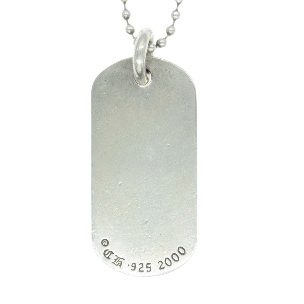 CHROME HEARTS クロムハーツ（原本無） RAISED STAR DOGTAG ロサンゼルス限定 レイズドスター ドッグタグ ペンダントトップ ネックレス シルバー系【中古】