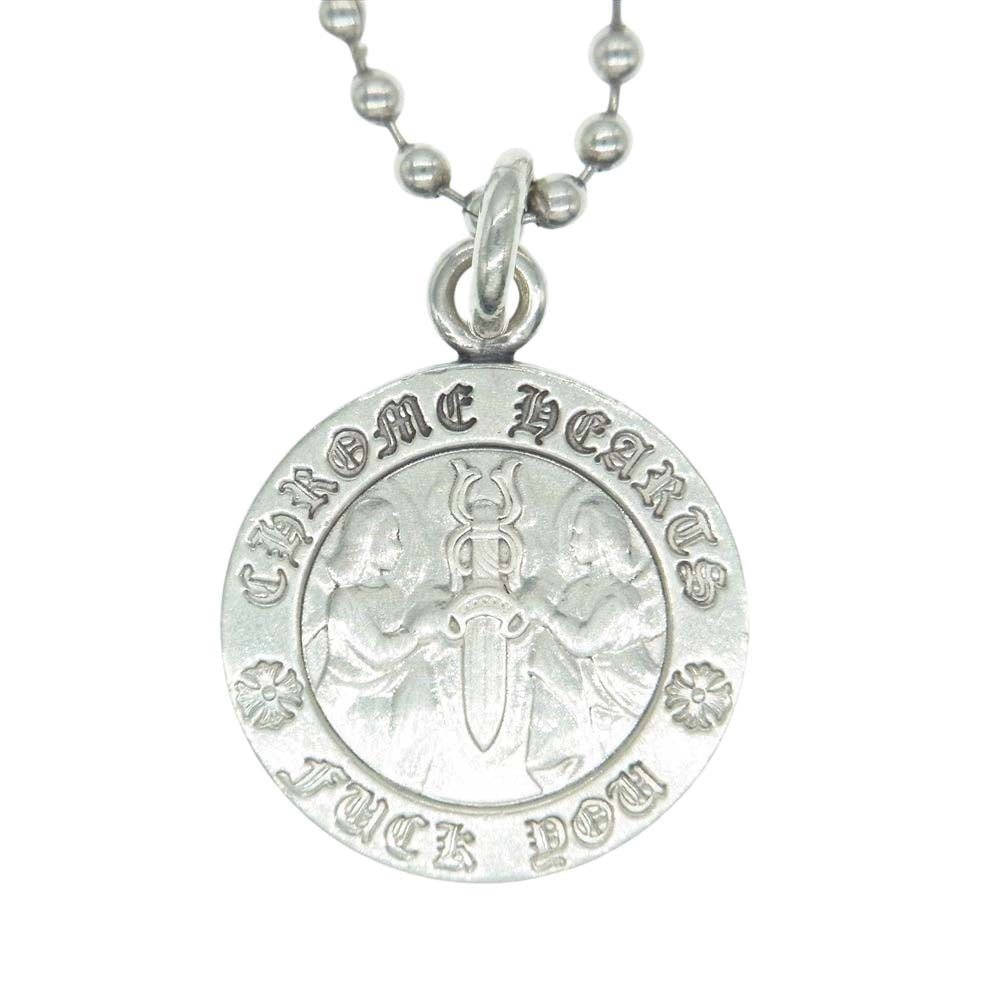 CHROME HEARTS クロムハーツ（原本無） CHRM ANGL MDL エンジェルメダル V1 ペンダントトップ ネックレス シルバー系【中古】