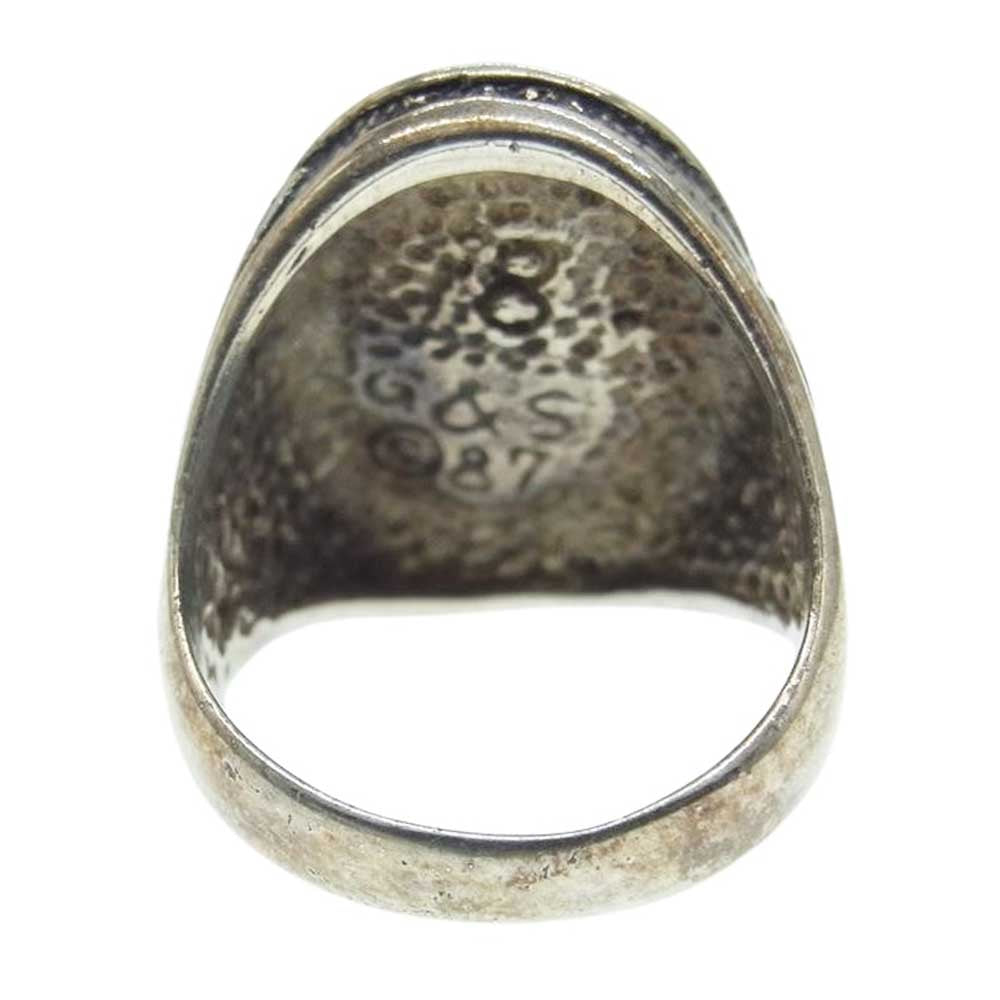 ゴードン アンド スミス ターコイズ シルバー リング シルバー系 16号【中古】