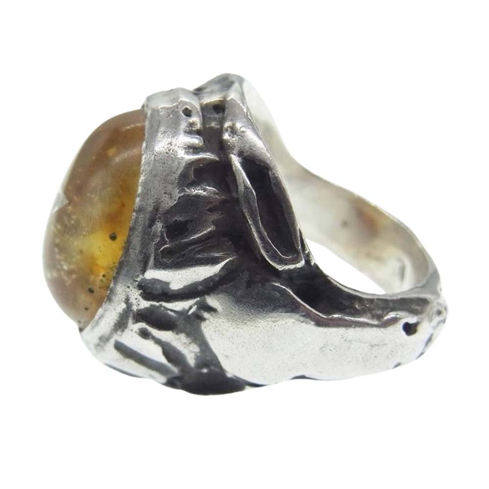 ALEX STREETER アレックスストリーター Baby Angel Heart ベイビーエンジェルハートリング シルバー系 イエロー系 7号【中古】