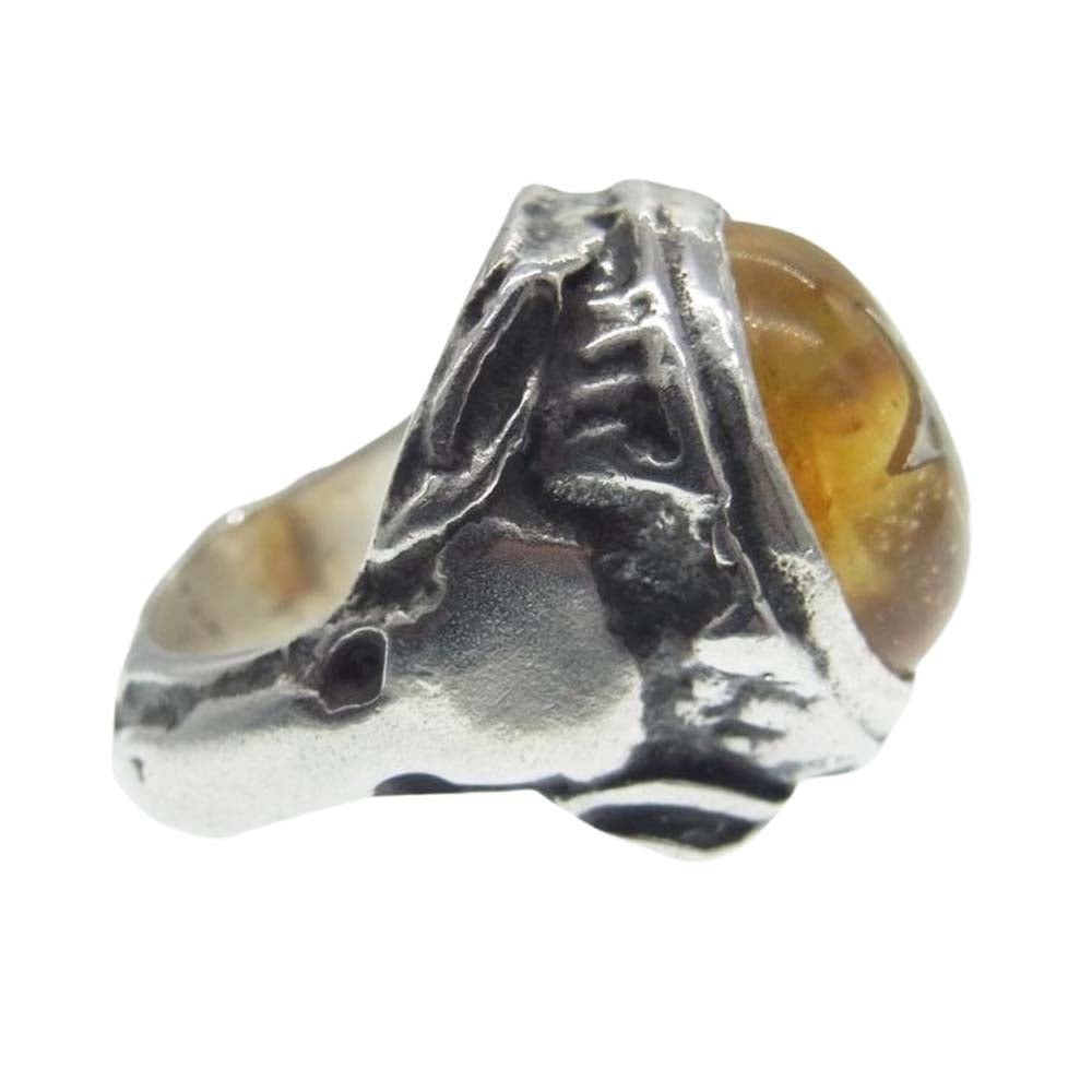 ALEX STREETER アレックスストリーター Baby Angel Heart ベイビーエンジェルハートリング シルバー系 イエロー系 7号【中古】