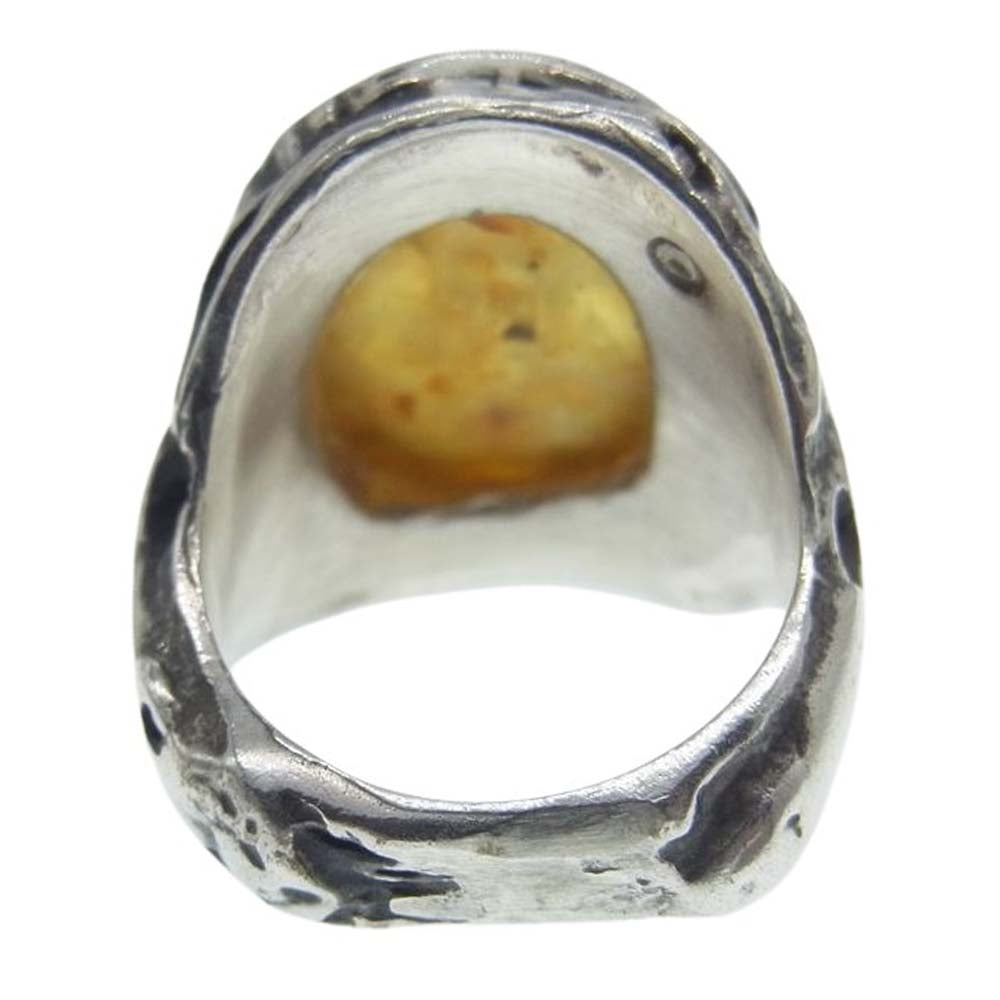 ALEX STREETER アレックスストリーター Baby Angel Heart ベイビーエンジェルハートリング シルバー系 イエロー系 7号【中古】