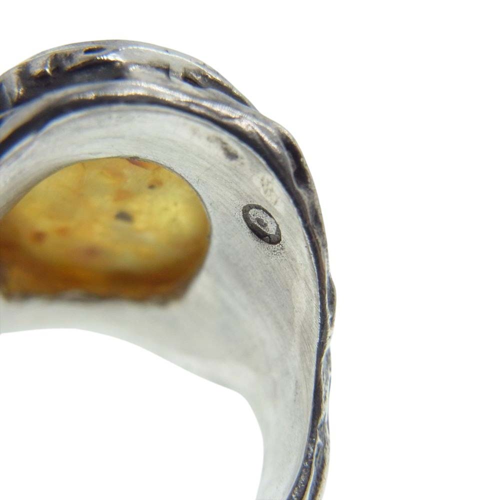 ALEX STREETER アレックスストリーター Baby Angel Heart ベイビーエンジェルハートリング シルバー系 イエロー系 7号【中古】