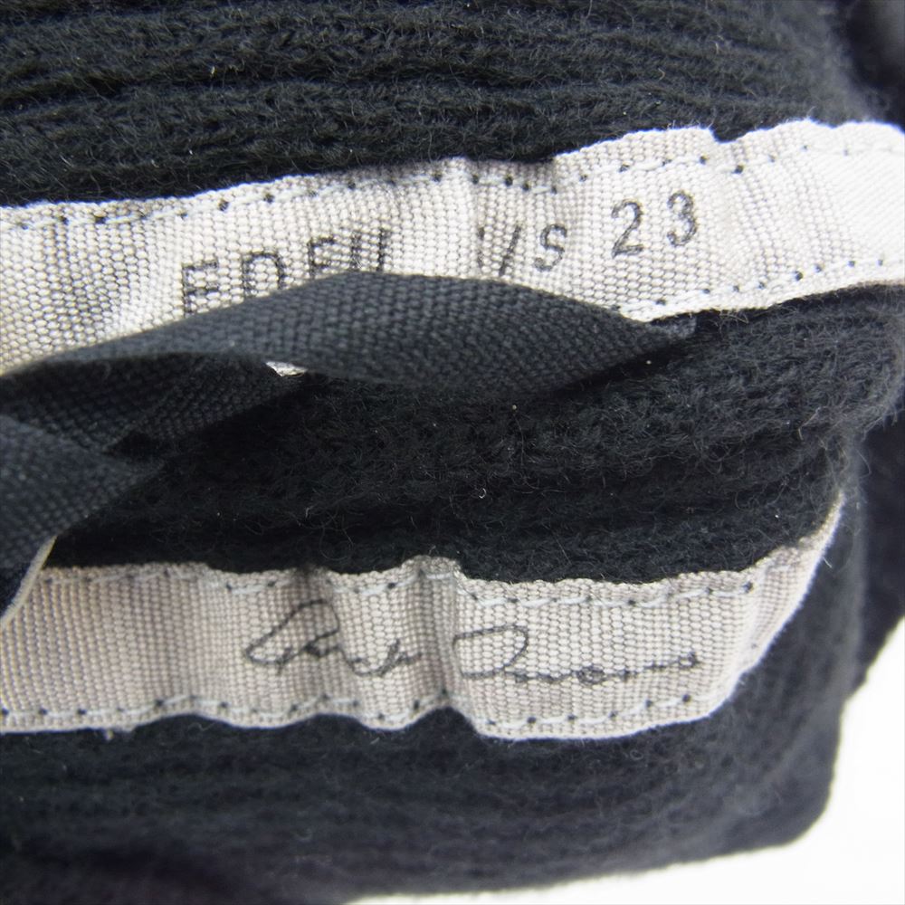 Rick Owens リックオウエンス 23SS RU01C4495 Ribbed Knit Beanie Hat リブド ニット ビーニー キャップ ブラック ブラック系【中古】