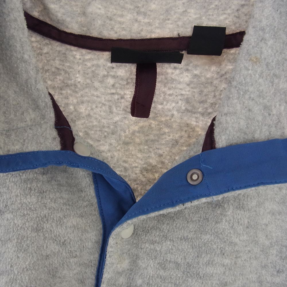 patagonia パタゴニア 35440 90s ヴィンテージ 雪なしタグ SYNCHILLA SNAP-T スナップボタン フリース プルオーバー  グレー系 L【中古】