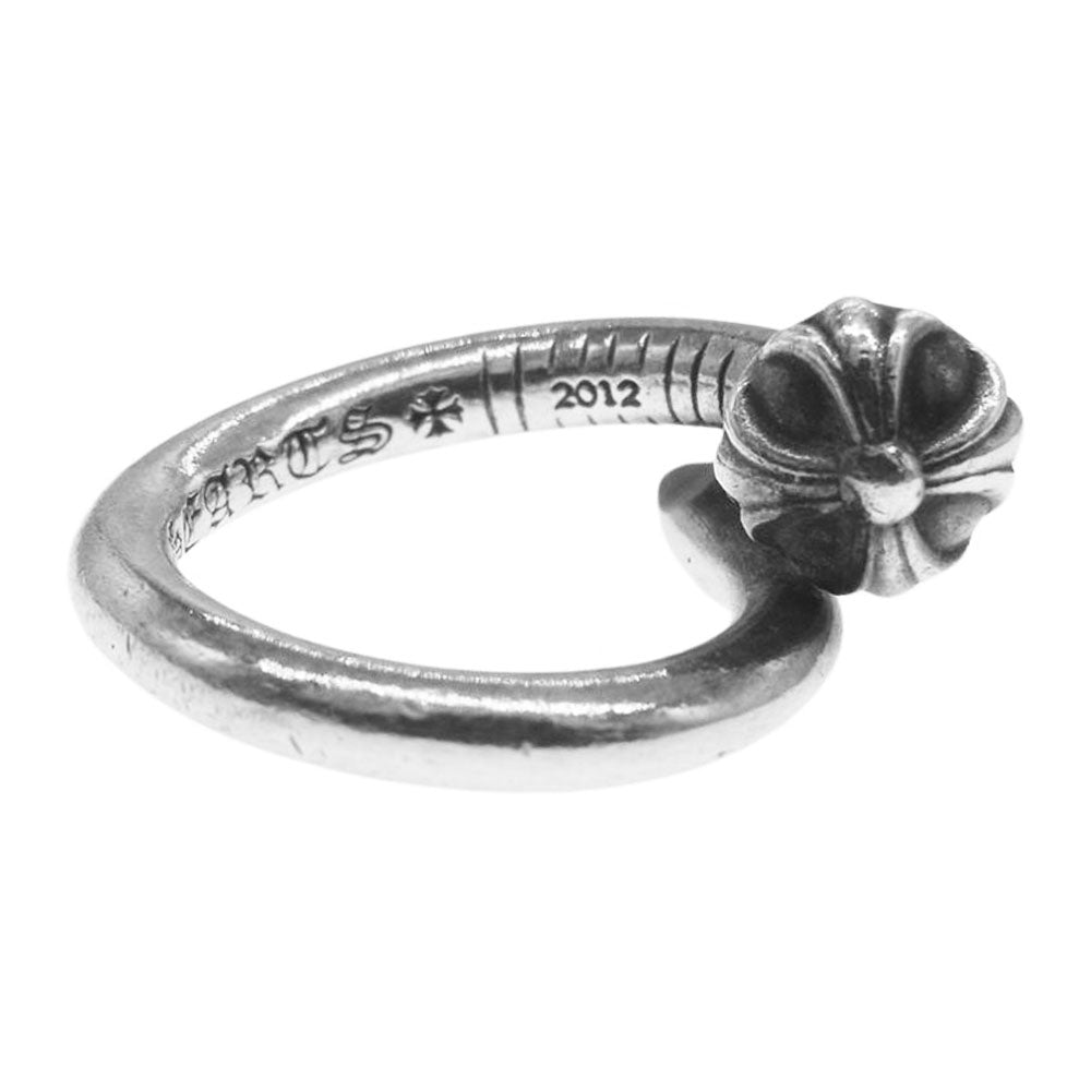 CHROME HEARTS クロムハーツ（原本無） NAIL CRSBALL クロスボール ネイルリング シルバー系 5号【中古】