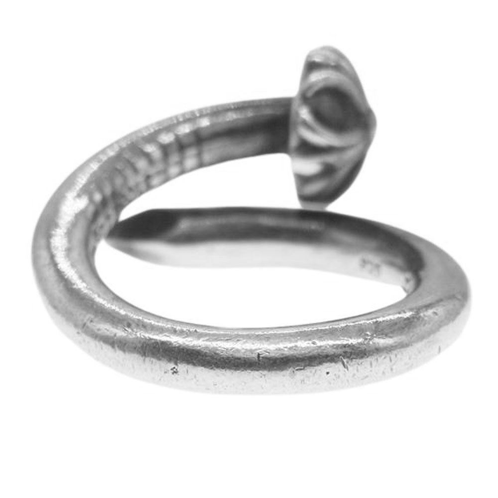 CHROME HEARTS クロムハーツ（原本無） NAIL CRSBALL クロスボール ネイルリング シルバー系 5号【中古】