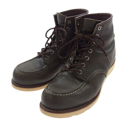 RED WING レッドウィング 8180 IRISH SETTER 6 MOC アイリッシュセッター 7HOLE ワーク ブーツ モスグリーン ブラウン系 27cm【中古】