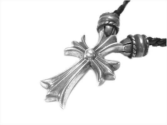 CHROME HEARTS クロムハーツ（原本無） CH CRS SML/クリンプトスモールCHクロス Wボロチップ  シルバー ー【中古】