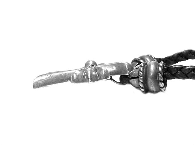 CHROME HEARTS クロムハーツ（原本無） CH CRS SML/クリンプトスモールCHクロス Wボロチップ  シルバー ー【中古】