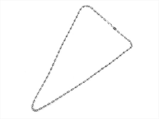 CHROME HEARTS クロムハーツ（原本有） 国内正規店原本付属 BEAD CHAIN TINY 18 ビーズ チェーン タイニー 18インチ チェーン シルバー シルバー 全長23cm程度【中古】