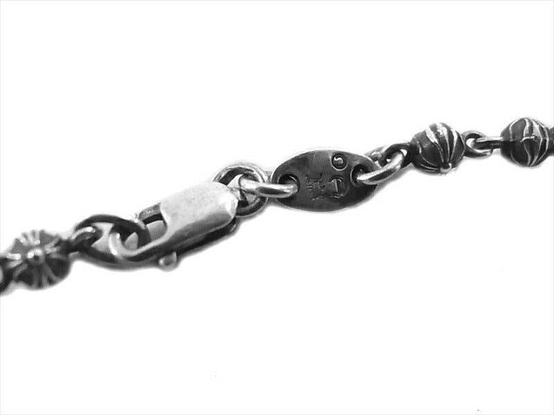 CHROME HEARTS クロムハーツ（原本有） 国内正規店原本付属 BEAD CHAIN TINY 18 ビーズ チェーン タイニー 18インチ チェーン シルバー シルバー 全長23cm程度【中古】