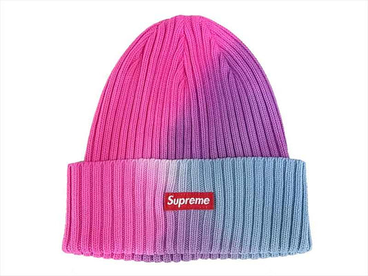 Supreme シュプリーム 19SS Overdyed Beanie Pink Tie Dye オーバーダイド ビーニー ピンク タイダイ  マルチカラー系【美品】【中古】