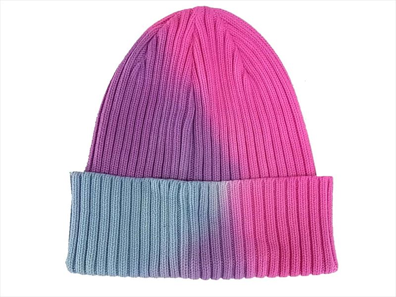 Supreme シュプリーム 19SS Overdyed Beanie Pink Tie Dye オーバーダイド ビーニー ピンク タイダイ  マルチカラー系【美品】【中古】