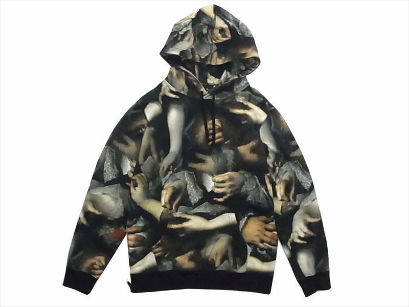Supreme シュプリーム × UNDERCOVER アンダーカバー Hooded Sweatshirt 総柄プルオーバーパーカー マルチカラー系 M【新古品】【未使用】【中古】