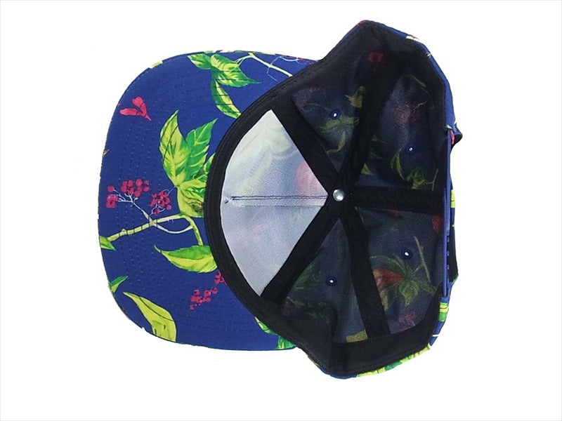 Supreme シュプリーム 花柄 キャップ ブルー系 記載なし。【美品】【中古】