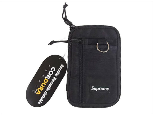 Supreme シュプリーム 19AW Small Zip Pouch スモールジップポーチ 2019秋冬新作 19FW 黒 黒【新古品】【未使用】【中古】