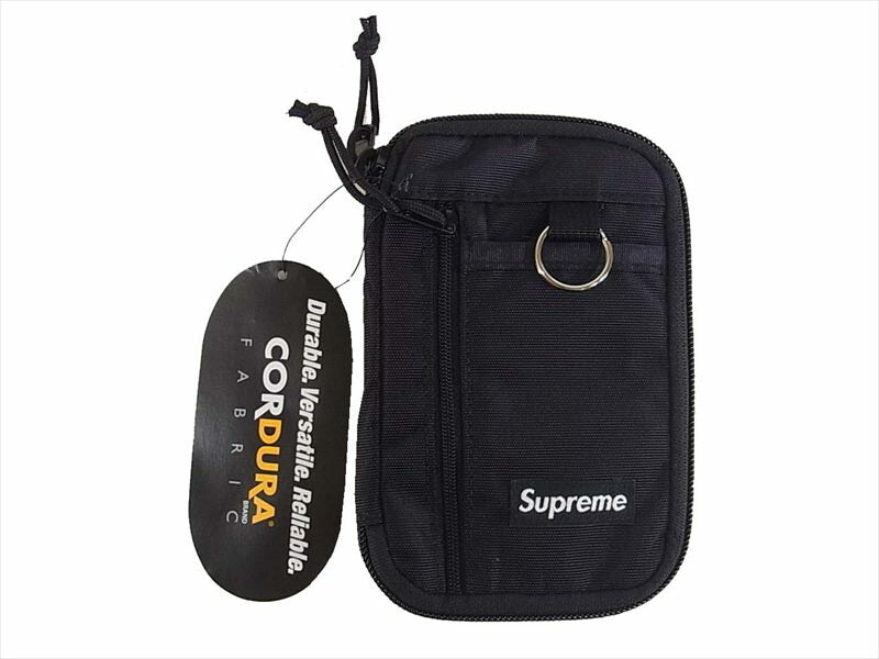 Supreme シュプリーム 19AW Small Zip Pouch スモールジップポーチ 2019秋冬新作 19FW ショルダーバッグ ブラック系  ブラック系【新古品】【未使用】【中古】
