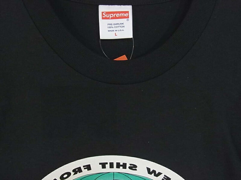 Supreme シュプリーム 19AW New Shit Tee  Tシャツ コットン 黒  黒 L【新古品】【未使用】【中古】