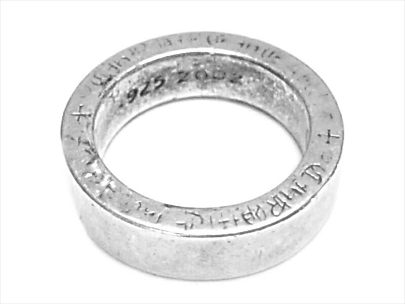 CHROME HEARTS クロムハーツ（原本無） 6mm SPACER PLN スペーサー プレーン リング シルバー 8号【中古】