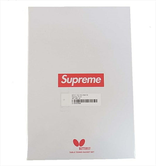 Supreme シュプリーム 19AW Butterfly Table Tennis Racket Set ラケットセット 卓球ラケット + ボールセット レッド系 【新古品】【未使用】【中古】 checkerboard -【新古品】【未使用】【中古】