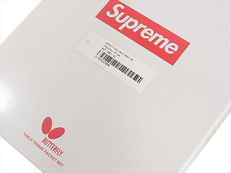 Supreme シュプリーム 19AW Butterfly Table Tennis Racket Set ラケットセット 卓球ラケット + ボールセット レッド系 【新古品】【未使用】【中古】 checkerboard -【新古品】【未使用】【中古】
