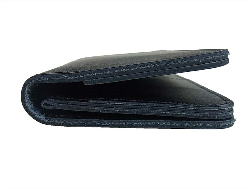KAWATAKO カワタコ 革蛸 台形 ロングワレット サードタイプ レザー ブラック 小銭入れ付 二つ折り財布 黒 黒【新古品】【未使用】【中古】