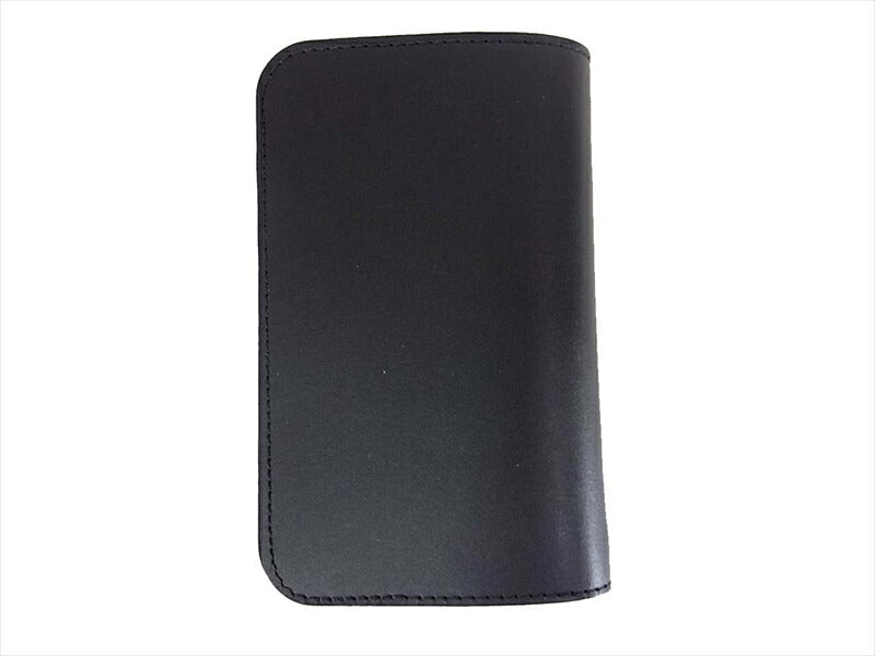 KAWATAKO カワタコ 革蛸 台形 ミドルワレット レザー 財布 二つ折り財布 ブラック系  ブラック系【新古品】【未使用】【中古】