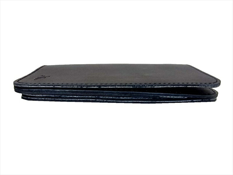 KAWATAKO カワタコ 革蛸 台形 ミドルワレット レザー 財布 二つ折り財布 ブラック系 ブラック系【新古品】【未使用】【中古】