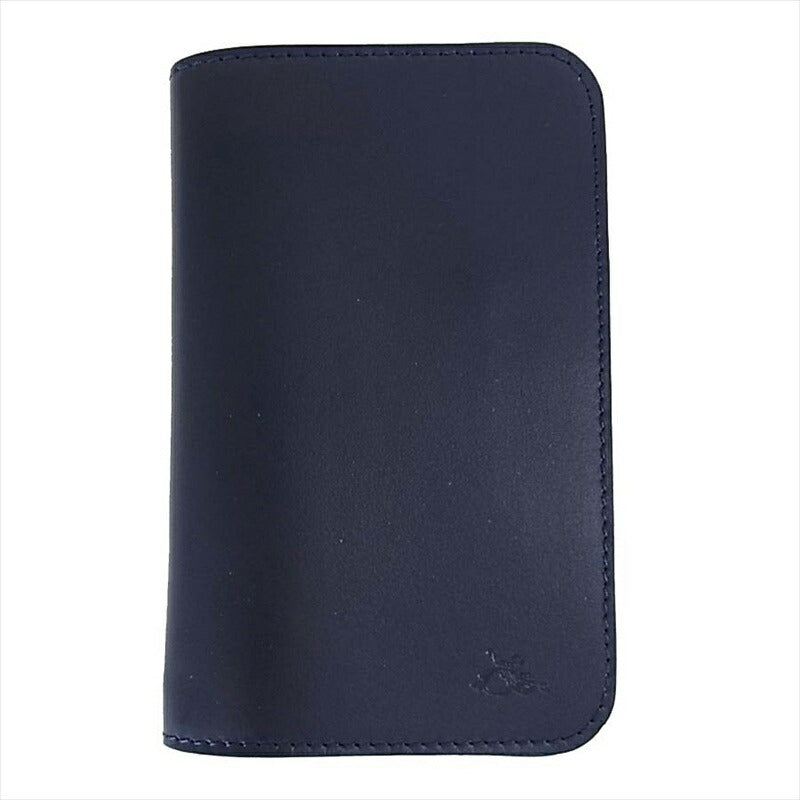 KAWATAKO カワタコ 革蛸 台形 ミドルワレット レザー 財布 二つ折り財布 ネイビー系 ネイビー系【新古品】【未使用】【中古】