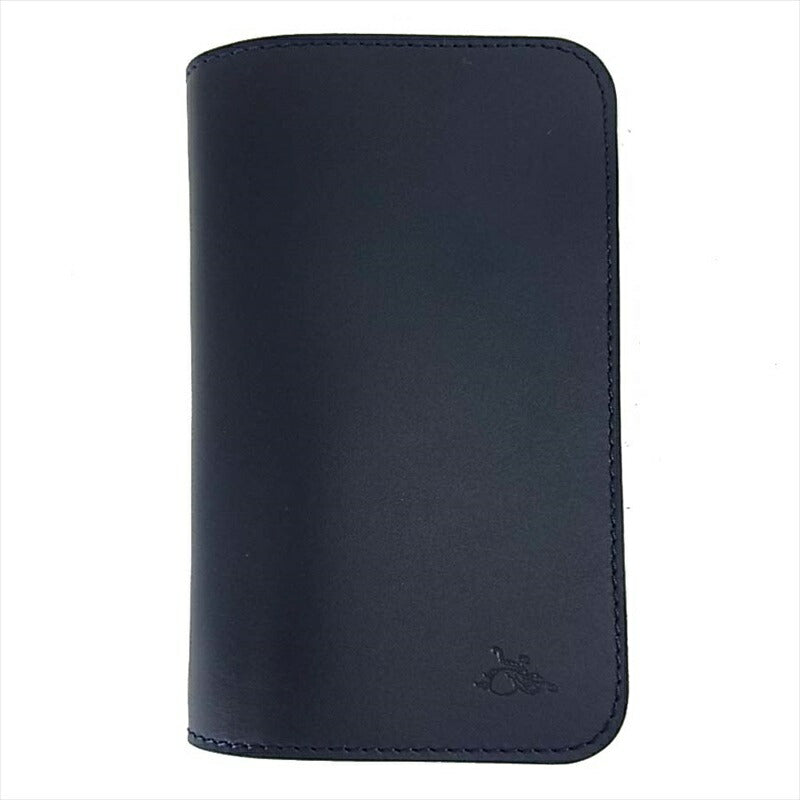 KAWATAKO カワタコ 革蛸 台形 ミドルワレット レザー 財布 二つ折り財布 ネイビー系 ネイビー系【新古品】【未使用】【中古】