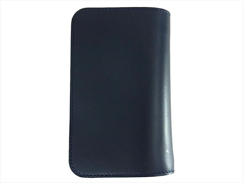 KAWATAKO カワタコ 革蛸 台形 ミドルワレット レザー 財布 二つ折り財布 ネイビー系 ネイビー系【新古品】【未使用】【中古】