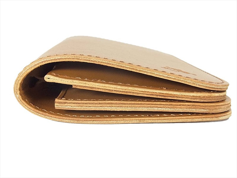 KAWATAKO カワタコ 革蛸 台形 ミドルワレット レザー 財布 二つ折り財布 ブラウン系 ブラウン系【新古品】【未使用】【中古】