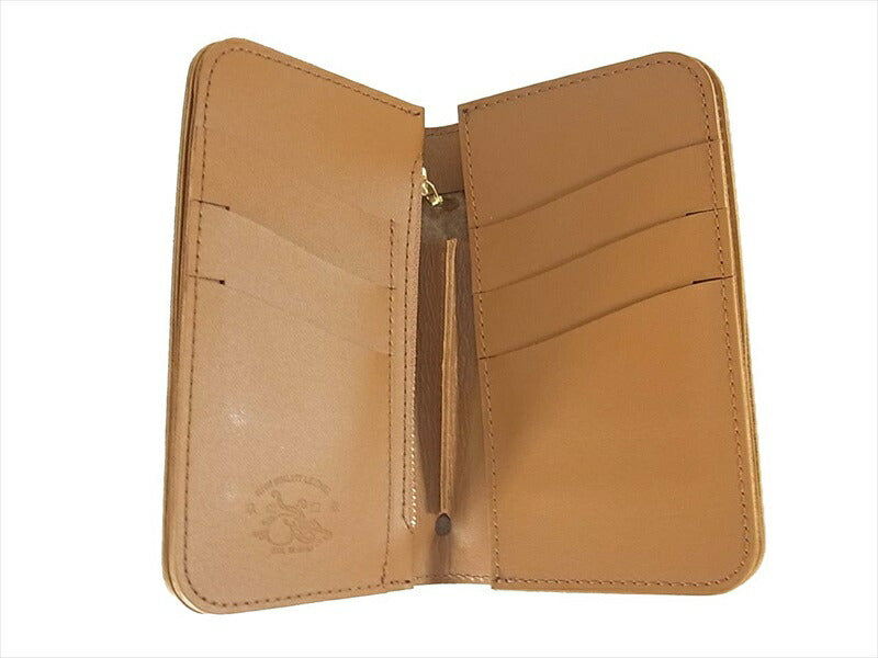KAWATAKO カワタコ 革蛸 台形 ミドルワレット レザー 財布 二つ折り財布 ブラウン系 ブラウン系【新古品】【未使用】【中古】