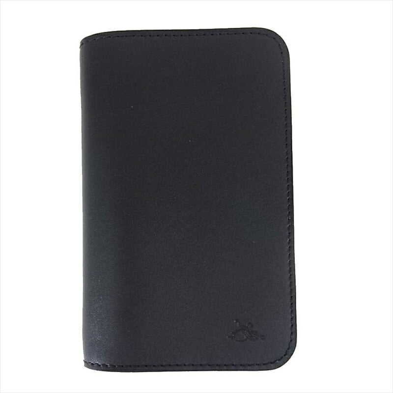 KAWATAKO カワタコ 革蛸 台形 ミドルワレット レザー 財布 二つ折り財布 ブラック系 ブラック系【新古品】【未使用】【中古】