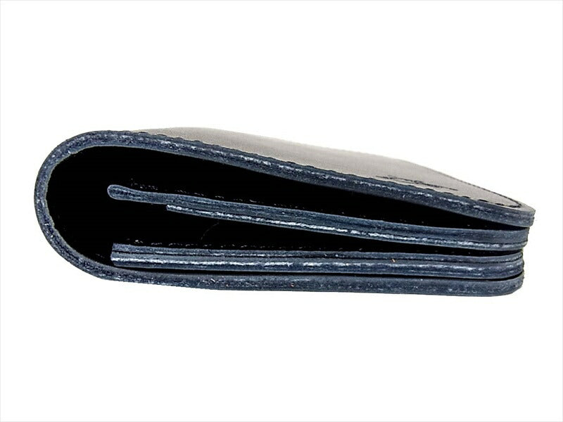 KAWATAKO カワタコ 革蛸 台形 ミドルワレット レザー 財布 二つ折り財布 ブラック系 ブラック系【新古品】【未使用】【中古】