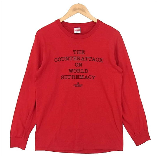Supreme シュプリーム UNDER COVER アンダーカバー 18SS Public Enemy Counterattack L/S Tee カットソー レッド系  レッド系 S【中古】