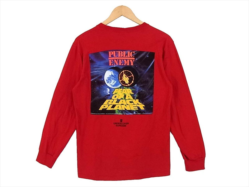 Supreme シュプリーム UNDER COVER アンダーカバー 18SS Public Enemy Counterattack L/S Tee カットソー レッド系  レッド系 S【中古】