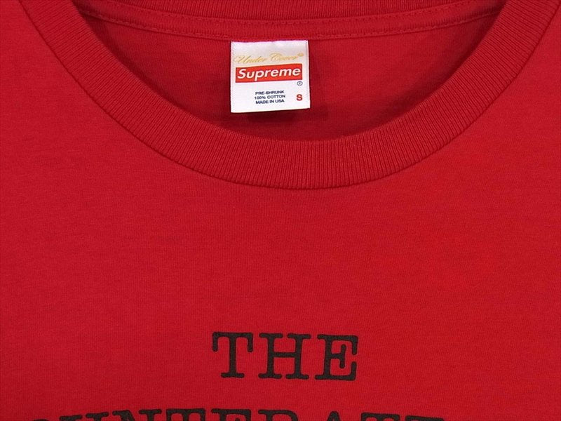 Supreme シュプリーム UNDER COVER アンダーカバー 18SS Public Enemy Counterattack L/S Tee カットソー レッド系  レッド系 S【中古】
