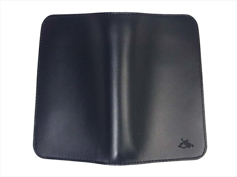 KAWATAKO カワタコ 革蛸 台形ミドルワレット レザー 二つ折り財布 ネイビー 財布 紺 紺【極上美品】【中古】