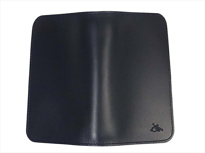 KAWATAKO カワタコ 革蛸 台形ミドルワレット レザー 二つ折り財布 ネイビー 紺  紺【極上美品】【中古】