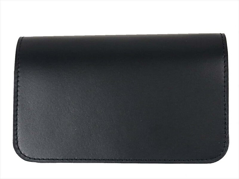 革蛸 KAWATAKO 未使用 台形ミドルワレット レザー 二つ折り財布 紺【極上美品】【中古】