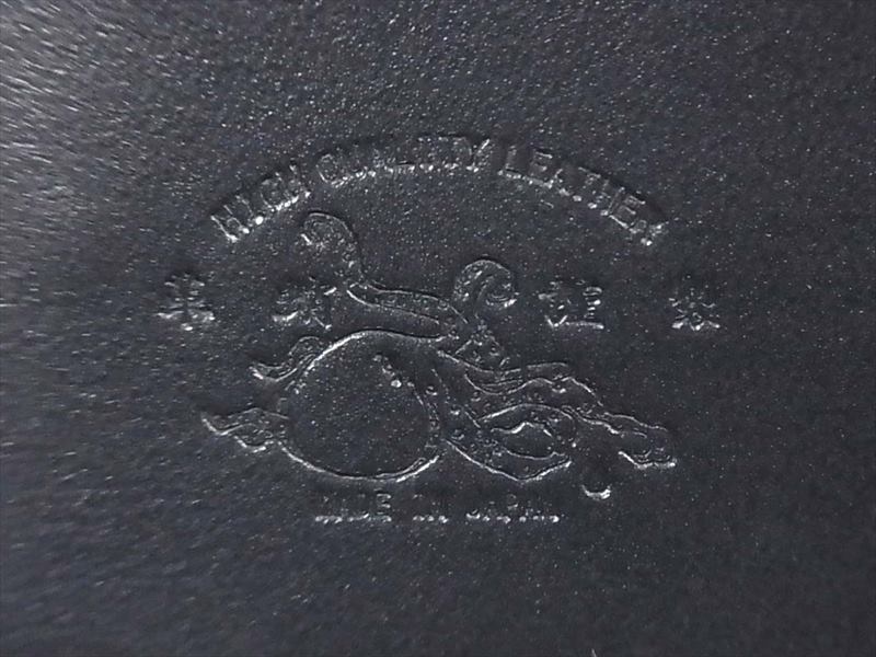 革蛸 KAWATAKO 未使用 台形ミドルワレット レザー 二つ折り財布 紺【極上美品】【中古】