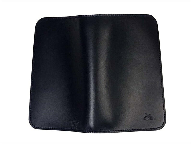 革蛸 KAWATAKO 未使用 台形ミドルワレット レザー 二つ折り財布 紺【極上美品】【中古】