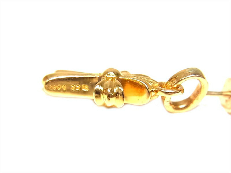 CHROME HEARTS クロムハーツ（原本有） 国内正規店原本付属 Earring baby Fat 22K ベビーファット ピアス ゴールド系【中古】