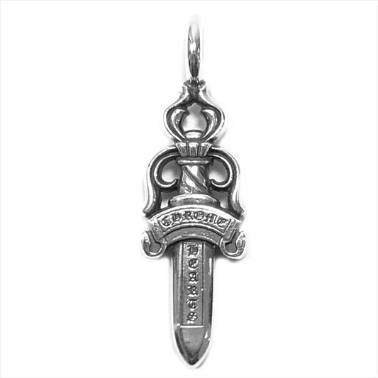 CHROME HEARTS クロムハーツ（原本無） DBL DAGGER ダブルダガー ペンダントトップ シルバー【中古】