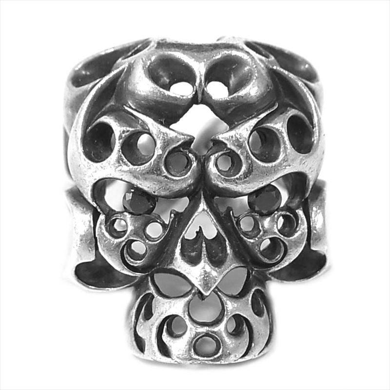 TENDERLOIN テンダーロイン  T-SKULL RING SILVER カスタム ボルネオスカル リング  シルバー 19号程度【中古】