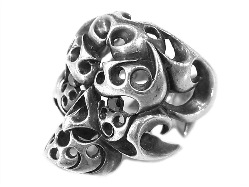 TENDERLOIN テンダーロイン  T-SKULL RING SILVER カスタム ボルネオスカル リング  シルバー 19号程度【中古】