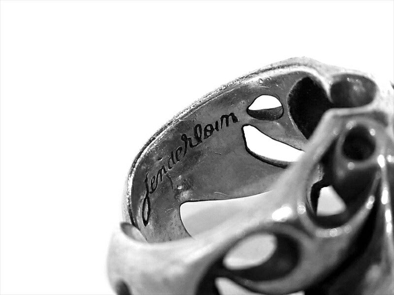 TENDERLOIN テンダーロイン  T-SKULL RING SILVER カスタム ボルネオスカル リング  シルバー 19号程度【中古】